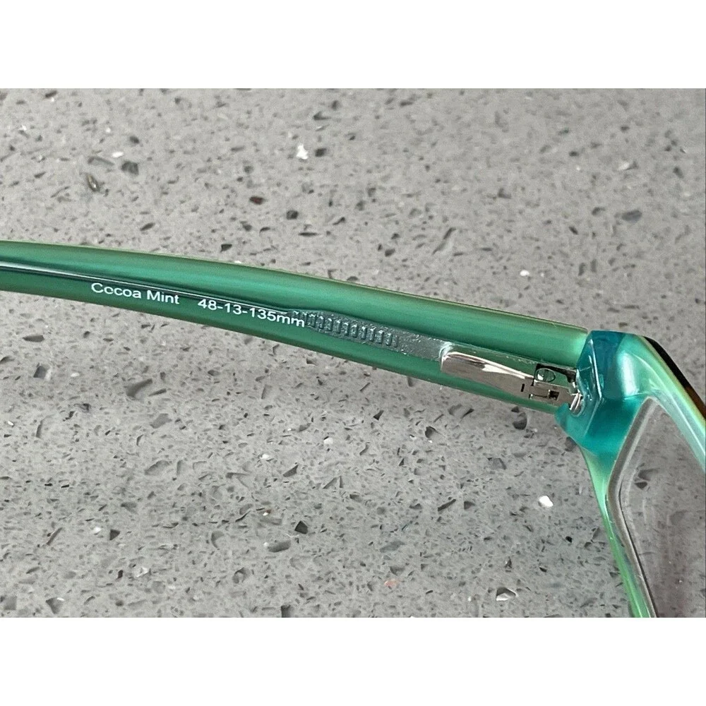 Michael Stars Eyeglasses Trendy Cocoa Mint Women 48-13-135 Frames ONLY blue